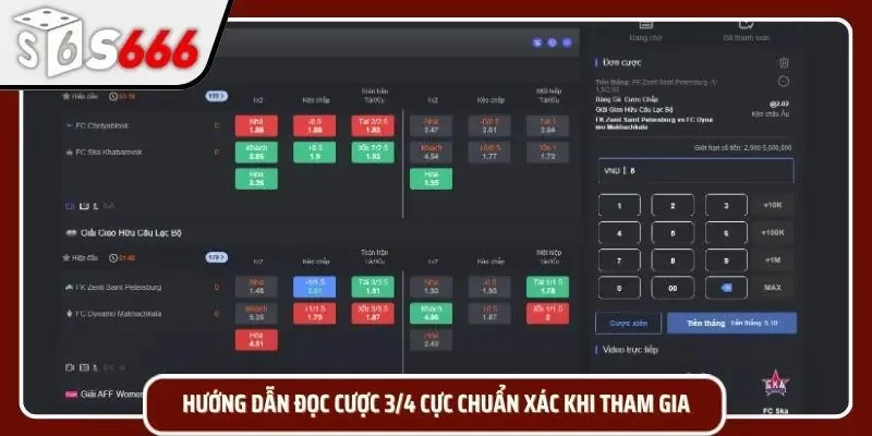 Kèo chấp 3/4 và cách đọc không phải ai cũng biết