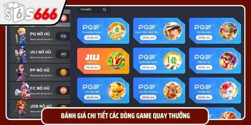 Tìm hiểu về các trò chơi tại S666 uy tín