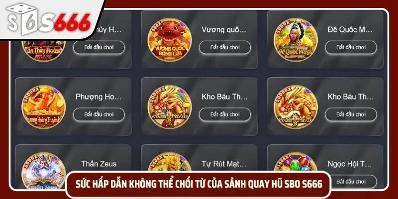 Nổ hũ SBO với những ưu điểm không thể bỏ qua