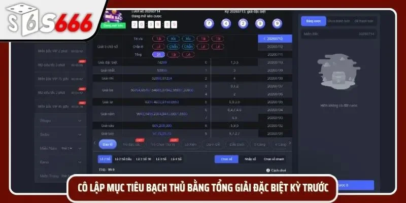 Kết hợp tổng giải và dữ liệu thống kê để chọn bạch thủ